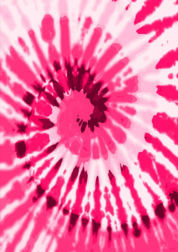 Tie Dye HTV Pink White Pattern HTV 12'