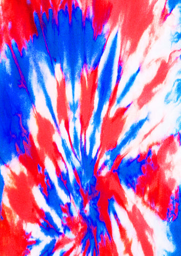 Tie Dye HTV Red Blue Bright Pattern HTV 12'