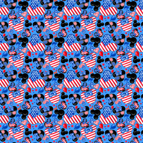 USA Mouse 4th of July Fourth Red White Blue Pattern Decal 12