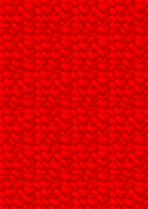 12" x 17" Red Hearts All Over Valentine's Day Pattern HTV Sheet Heat Transfer Vinyl Iron on Valentine21