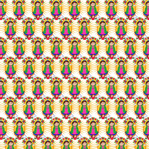 Virgencita Pattern Decal 12