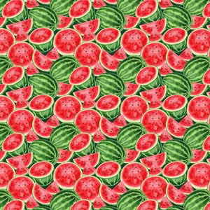 Watermelons All Over Pattern Decal 12" x 12" Sheet Waterproof - Gloss Finish