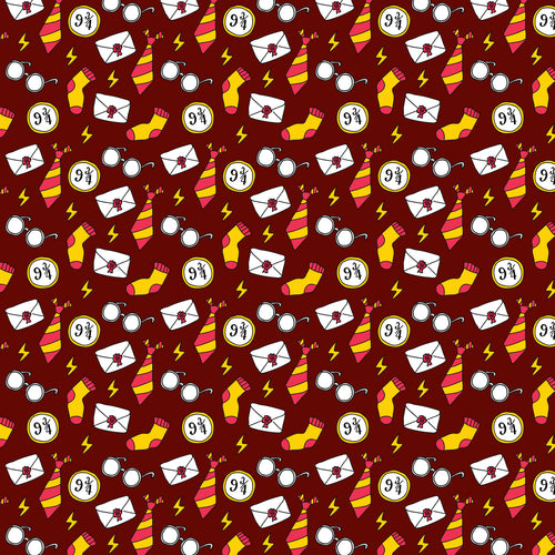 Wizard Magic School Pattern Decal 12