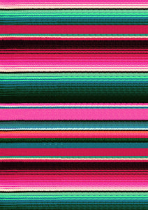 12" x 17" Pink Serape Zarape Print Mexico Colorful Background Pattern HTV Sheet