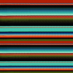 Teal Maroon Zarape Serape Pattern Decal 12" x 12" Sheet Waterproof - Gloss Finish