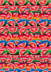 12" x 17" BRAND NEW Serape Watermelon Mexico Colorful Background Pattern HTV Sheet