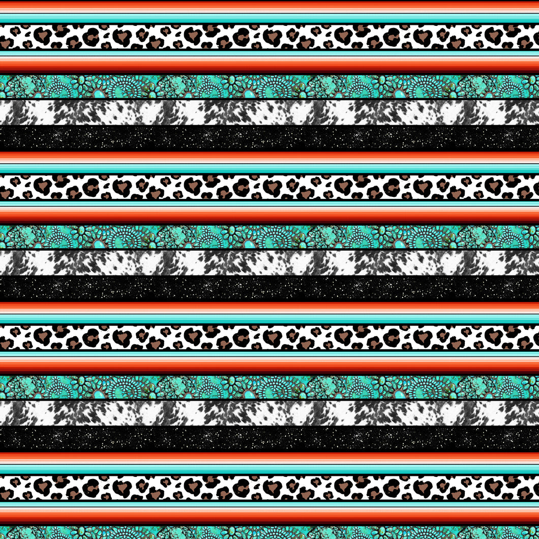Zarape Western Mix Stripe Pattern Decal 12