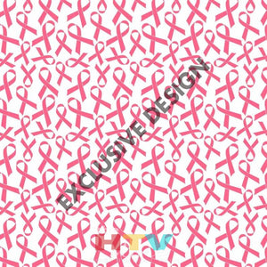 Breast Cancer Pink Ribbon Pattern Decal 12 X Sheet Waterproof - Gloss Finish