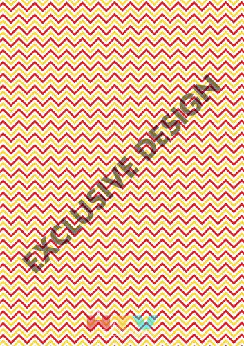 Chevron Red White Yellow Pattern Htv 12 X 17 Sheet