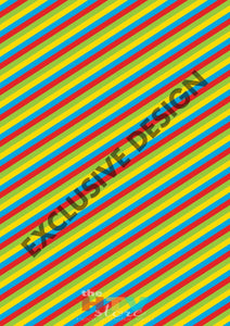 Colorful Diagonal Stripes Pattern Htv 12 X 17 Sheet