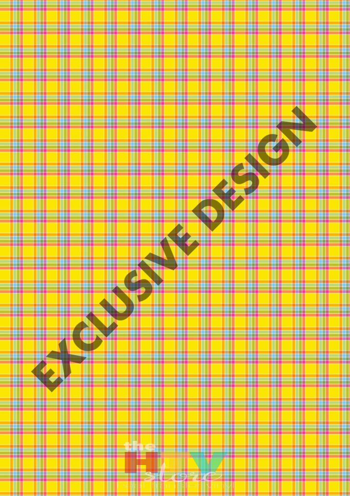 Yellow tartan plaid craft vinyl sheet - HTV - Adhesive Vinyl - with bl