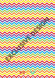 Colorful Rainbow Chevron White Pattern Htv 12 X 17 Sheet
