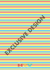 Colorful Thin Horizontal Stripes Pattern Htv 12 X 17 Sheet