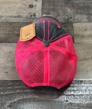 Load image into Gallery viewer, Hot Pink and Black Denim Cap