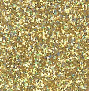 Holo Gold Glitter HTV 12” x 19.5” Sheet - Heat Transfer Vinyl