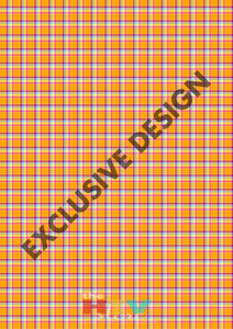 Large Orange Plaid Pattern Htv 12 X 17 Sheet