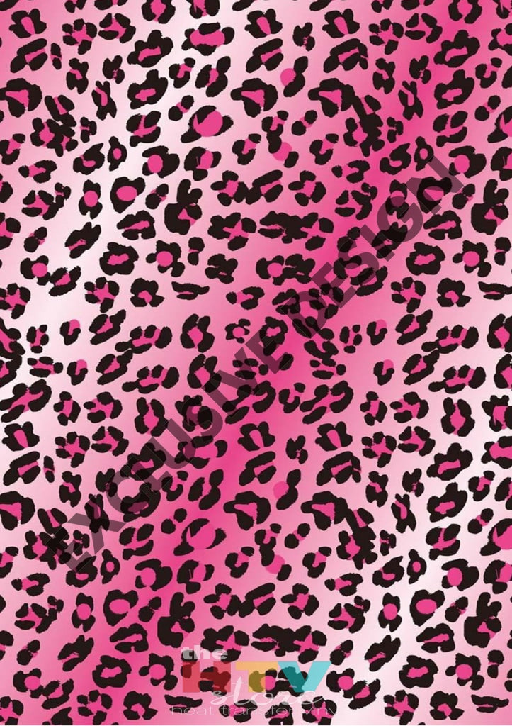Pink Leopard Pattern Htv 12 X 17 Sheet